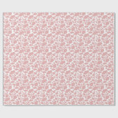 Moderne roze Koe print Rodeo Cadeaupapier (Vlak)