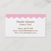 Moderne roze kofferbankroker visitekaartje (Achterkant)