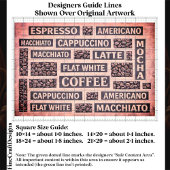 Moderne Roze Koffie Cafe Typografie FC9 Découpage Tissuepapier