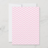 Moderne Roze Kruis en Duif Doop Uitnodigingen (Achterkant)