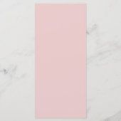 Moderne Roze Kruis Meisje Doop Menu (Achterkant)