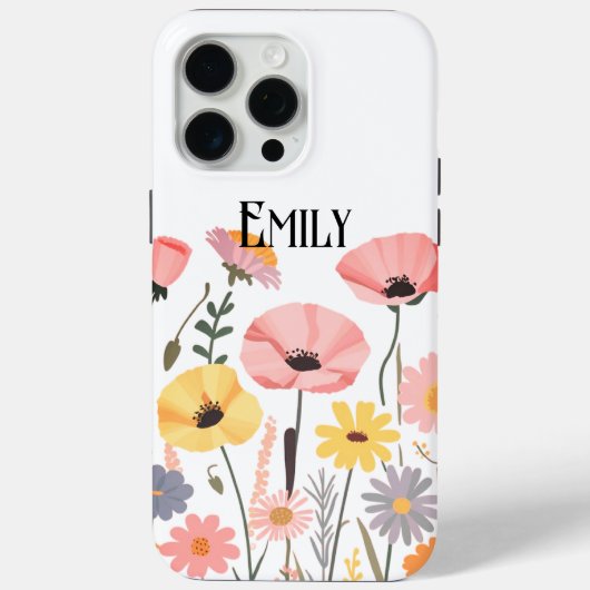 Moderne roze lente bloemen Case-Mate iPhone c Case (Achterkant)