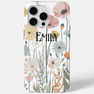 Moderne roze lente bloemen Case-Mate iPhone c 15 Pro Max Hoesje