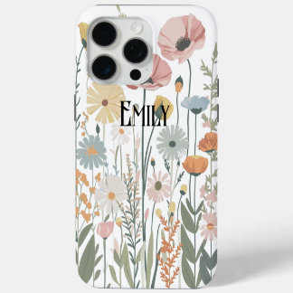 Moderne roze lente bloemen Case-Mate iPhone c 15 Pro Max Case