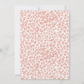 Moderne roze leopard Pattern Dierenafdrukken Notitiekaartje (Achterkant)