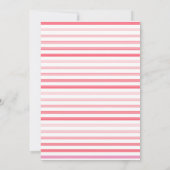 Moderne roze LIEFDE harten Galentines Day party Kaart (Achterkant)