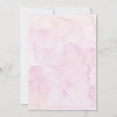 Moderne Roze Liefde Is Bruisende Bruiloftsdouche Kaart (Achterkant)