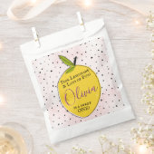 Moderne Roze Limonade 1e Verjaardagsfeest Bedankzakje (Geknipt)