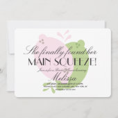 Moderne Roze Limonade Citroen Lime Bruiloftsfeest Kaart (Voorkant)