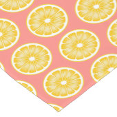 Moderne Roze Limonade Slice & Geel Korte Tafelloper (Hoek)