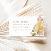 Moderne roze limonade Summer Books for Baby Informatiekaartje