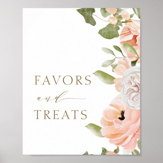 Moderne roze limonade Summer Favors & Trets Sign Poster (Voorkant)