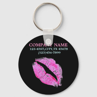 moderne roze lippen Makeup Artist cosmetoloog Sleutelhanger