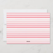 Moderne roze LOVE Valentijnsdag harten foto Feestdagenkaart (Achterkant)