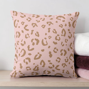 Moderne Roze Luipaard Abstracte Cheeta Vlekken Pat Kussen