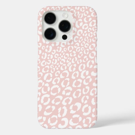 Moderne roze luipaard dierprintpatroon Case-Mate iPhone case (Achterkant)