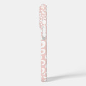 Moderne roze luipaard dierprintpatroon Case-Mate iPhone case (Achterkant / Links)