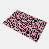 Moderne Roze Luipaard Patroon Dier Deurmat (Schuin)