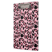 Moderne Roze Luipaard Patroon Dier Klembord (Links)
