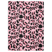 Moderne Roze Luipaard Patroon Dier Klembord (Achterkant)