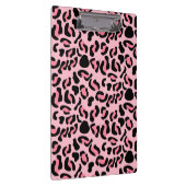 Moderne Roze Luipaard Patroon Dier Klembord (Rechts)