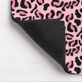 Moderne Roze Luipaard Patroon Dier Muismat (Hoek)