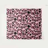 Moderne Roze Luipaard Patroon Dier Wandkleed (Voorkant (horizontaal))
