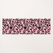 Moderne Roze Luipaard Patroon Dier Yogamat (Achterkant (horizontaal))