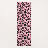 Moderne Roze Luipaard Patroon Dier Yogamat (Achterkant)