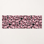 Moderne Roze Luipaard Patroon Dier Yogamat (Voorkant (horizontaal))