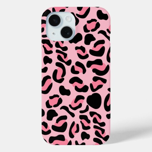 Moderne Roze Luipaardpatroon Dier Case-Mate iPhone Case (Achterkant)