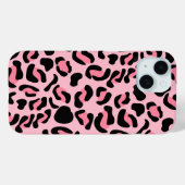 Moderne Roze Luipaardpatroon Dier Case-Mate iPhone Case (Achterkant (horizontaal))