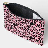 Moderne Roze Luipaardpatroon Dier Etui (Open)