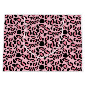Moderne Roze Luipaardpatroon Dier Groot Cadeauzakje (Voorkant)