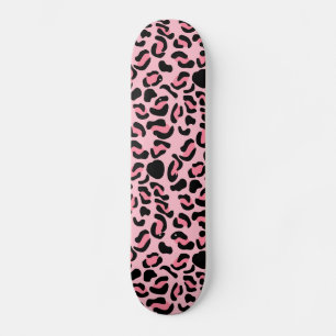 Moderne Roze Luipaardpatroon Dier Persoonlijk Skateboard