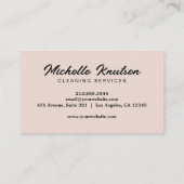 Moderne Roze Make-up Artist & Hair Stylist Salon Visitekaartje (Achterkant)