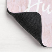 Moderne Roze Marmer Hustle Muismat (Hoek)