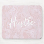 Moderne Roze Marmer Hustle Muismat (Voorkant)