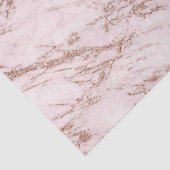 Moderne Roze Marmer Roze Goud Glitter Bruiloft Tissuepapier (Detail)