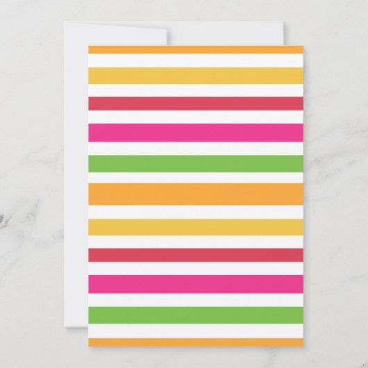 Moderne Roze Meisjes Drie-esta Fiesta 3e Verjaarda Kaart (Achterkant)