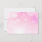 Moderne roze meisjesgradiënt Dank u wel kaart (Achterkant)