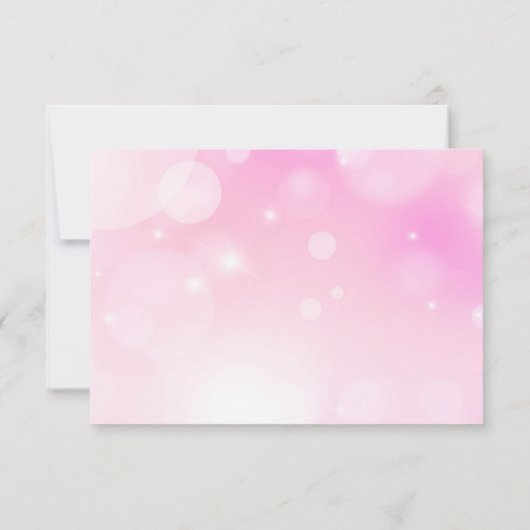 Moderne roze meisjesgradiënt Dank u wel kaart (Achterkant)