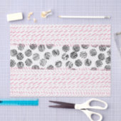 Moderne roze, met de hand getrokken stippen pensee tissuepapier (Craft)