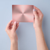 Moderne roze metalen blik flyer (Hand)