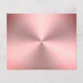 Moderne roze metalen blik flyer (Voorkant)