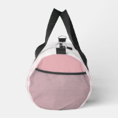 Moderne Roze Minimaal Gingham Patroon Monogram Plunjezak (Rechts)