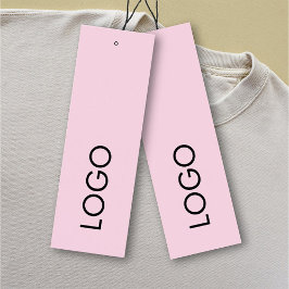 Moderne roze minimalistische Logo Business Hang La Mini Visitekaartjes