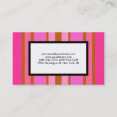 Moderne roze minimalistische vrouwelijke professio visitekaartje (Achterkant)