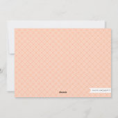 Moderne roze Mint Holiday Floral Aangepaste Fotoka Feestdagenkaart (Achterkant)