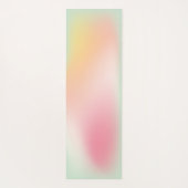 Moderne roze mint pasta ombre gradiënt fitness yogamat (Achterkant)